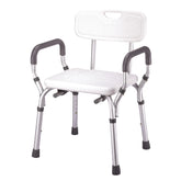 Molded Shower Bench with Arms/No-Back